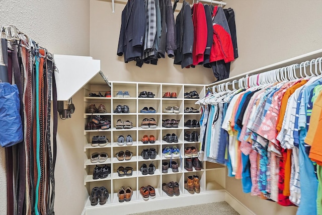 7300 Mitchell Ct, Lantana, TX 76226 - walk in closet featuring carpet