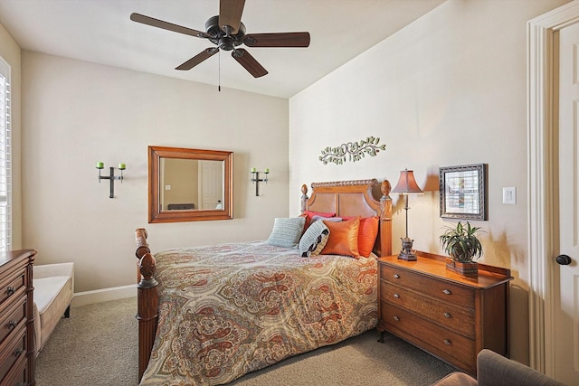 7300 Mitchell Ct, Lantana, TX 76226 - carpeted bedroom featuring baseboards and a ceiling fan