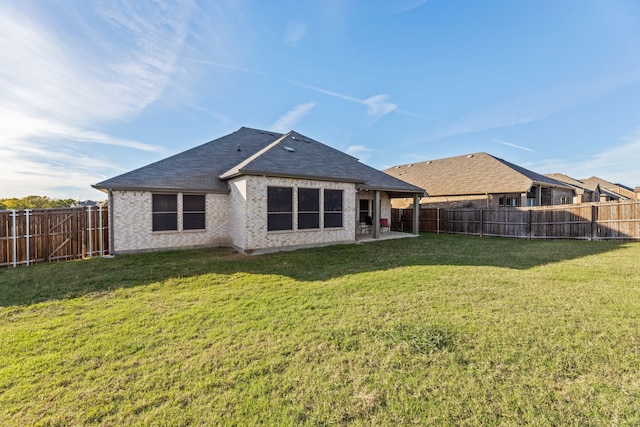 623 Woodridge Dr, Oak Point, TX 75068 - back of house with a patio, roof with shingles, and brick siding