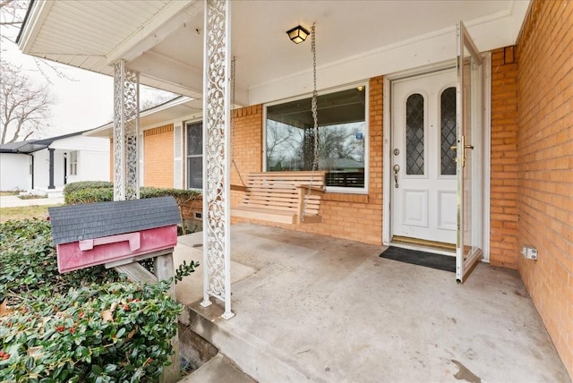 view of patio / terrace featuring covered porch