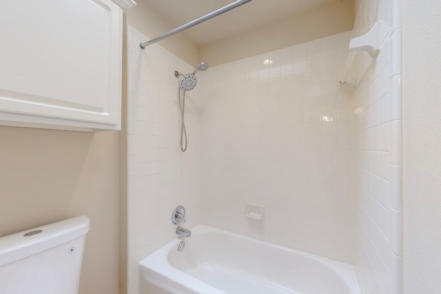 full bath featuring  shower combination and toilet