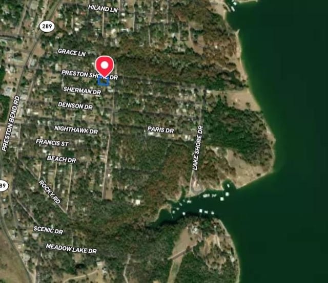 238 Preston Shores Dr, Pottsboro, TX 75076 - map of property location