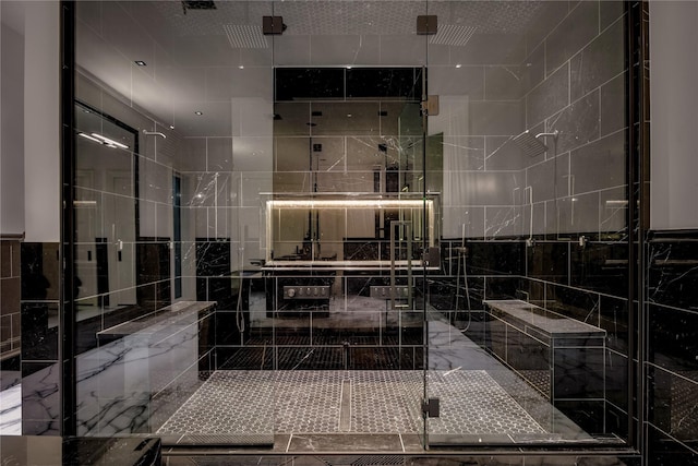 6404 Lakehurst Ave, Dallas, TX 75230 - bathroom featuring a stall shower