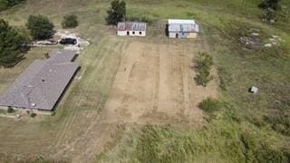 bird's eye view with a rural view