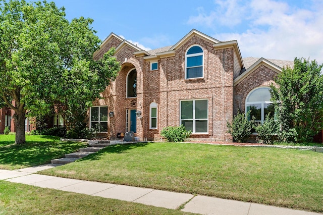 1513 Hidden Cove Ct, Allen, TX 75002 - traditional home featuring a front lawn and brick siding
