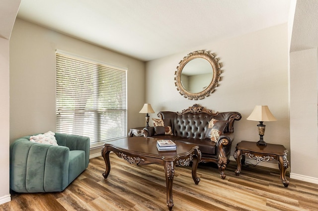 1513 Hidden Cove Ct, Allen, TX 75002 - sitting room with wood finished floors and baseboards