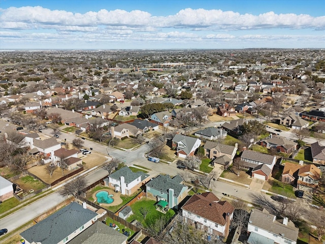 birds eye view of property featuring a residential view