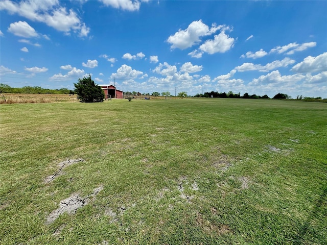 469 Streetman Rd, Royse City, TX 75189 - view of yard featuring an outdoor structure and a rural view