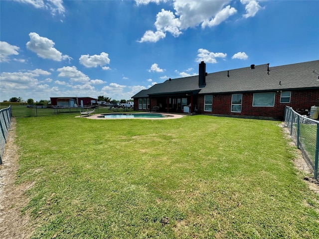 469 Streetman Rd, Royse City, TX 75189 - view of yard featuring a fenced in pool and a fenced backyard