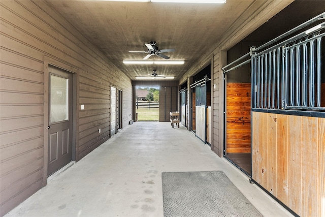 view of horse barn