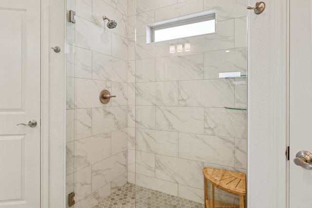 full bathroom with a stall shower