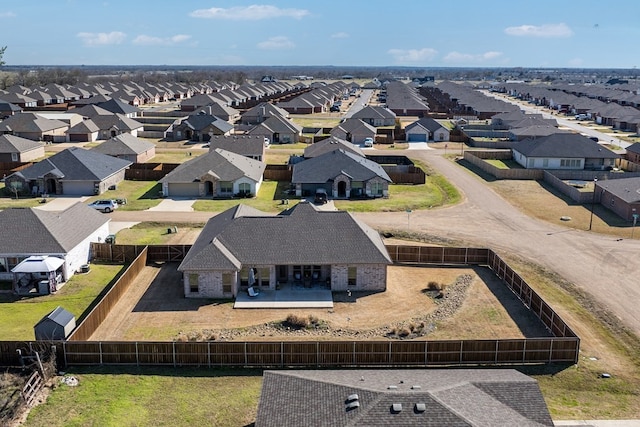 drone / aerial view featuring a residential view