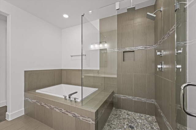 3012 Zenia Dr, Dallas, TX 75204 - full bath with a stall shower and a bath