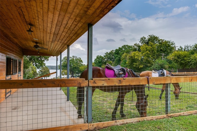 view of horse barn