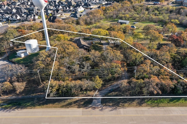 drone / aerial view featuring a residential view