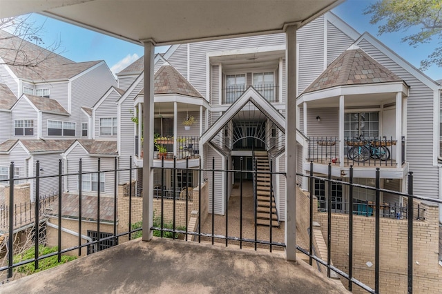 view of front of home with fence