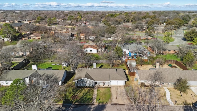 bird's eye view featuring a residential view