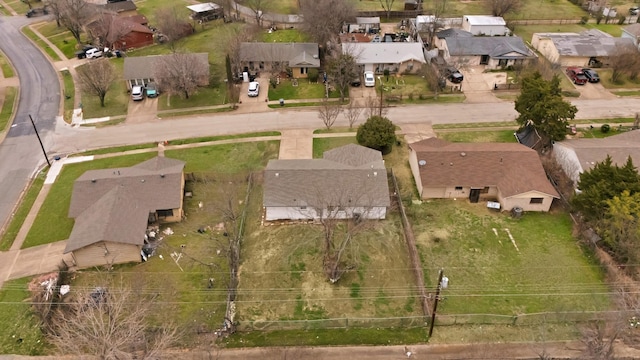 bird's eye view with a residential view