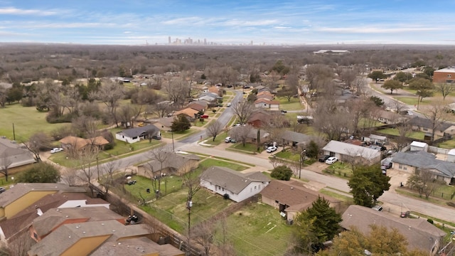 aerial view featuring a residential view