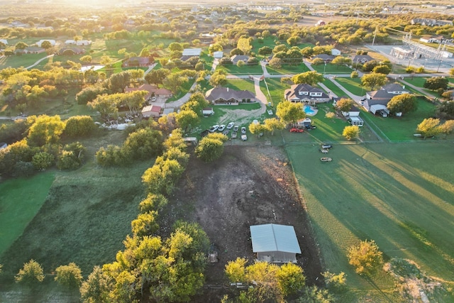 aerial view featuring a residential view