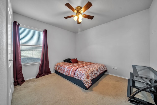 4011 Ridgetop Dr, Heartland, TX 75126 - bedroom with carpet flooring, baseboards, and ceiling fan