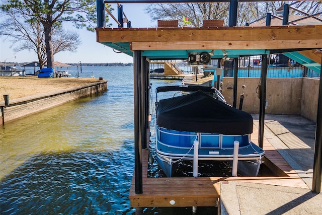 156 Palisade Dr, Gun Barrel City, TX 75156 - view of dock with a water view
