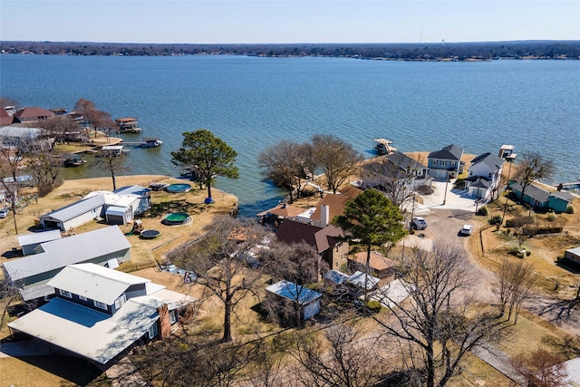 156 Palisade Dr, Gun Barrel City, TX 75156 - aerial view featuring a water view