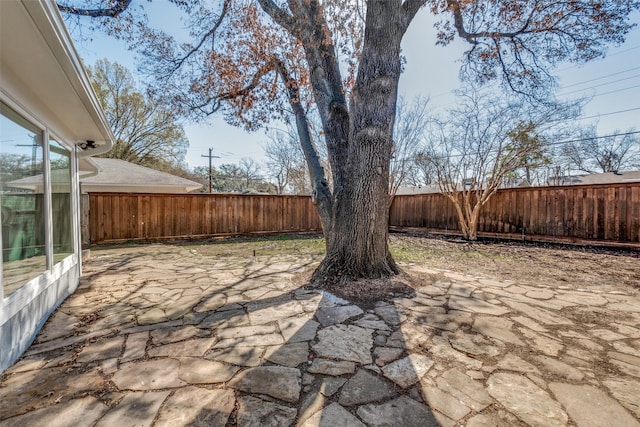 view of patio / terrace featuring a fenced backyard