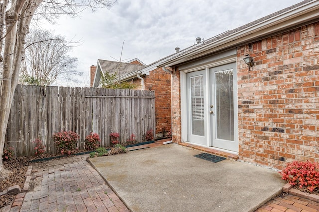 view of patio with fence