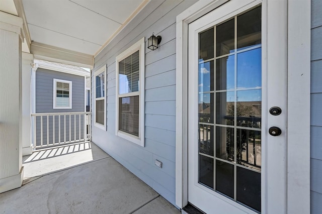 exterior space with covered porch