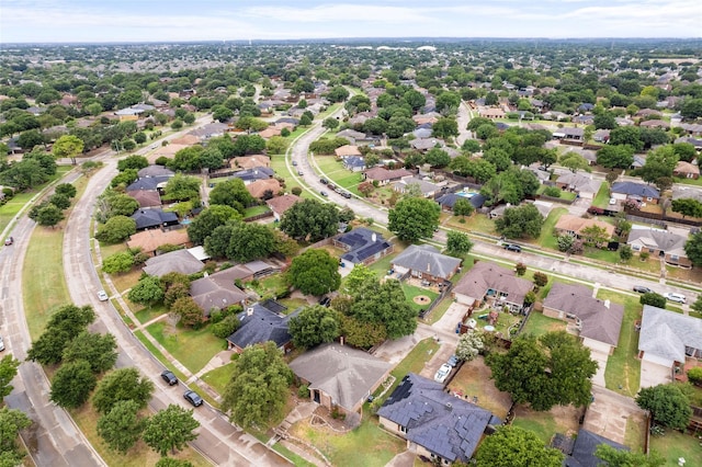 drone / aerial view with a residential view