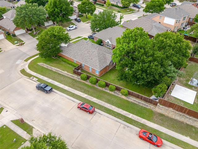 aerial perspective of suburban area