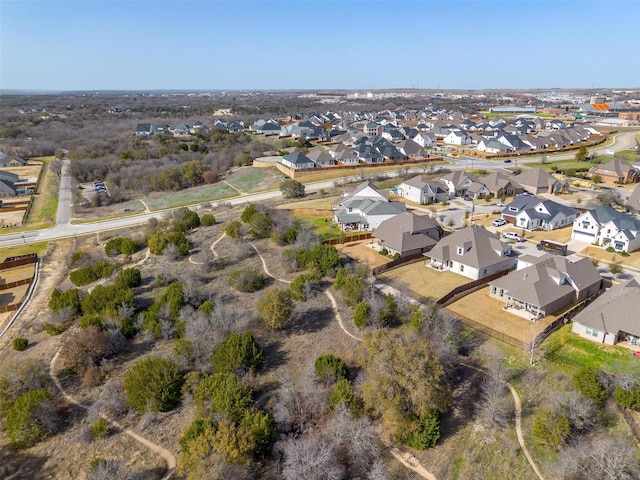 bird's eye view featuring a residential view