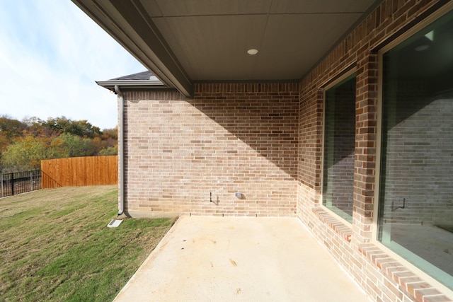 view of patio with fence