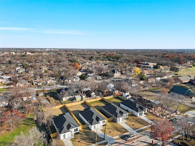 bird's eye view with a residential view