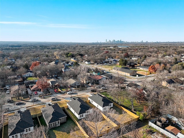 aerial view featuring a residential view