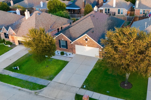 drone / aerial view featuring a residential view