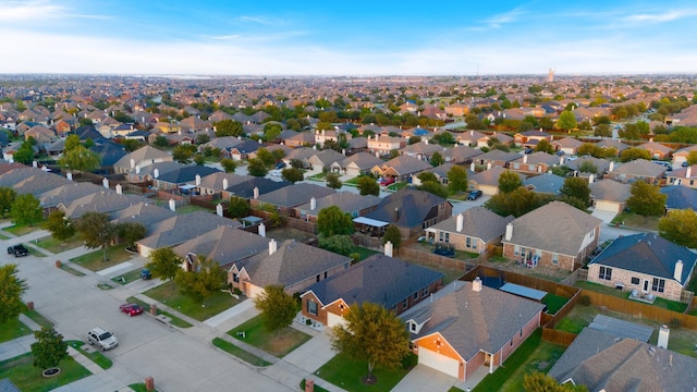 aerial view featuring a residential view