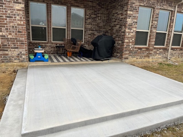 view of patio with grilling area