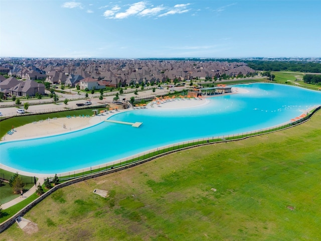 drone / aerial view featuring a residential view