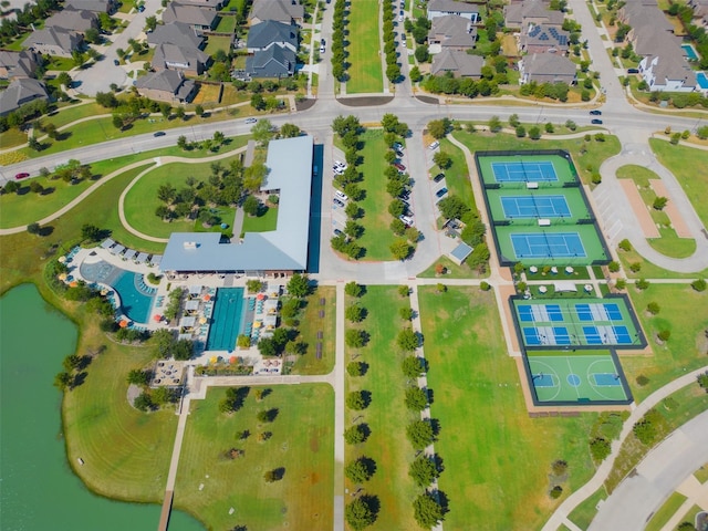 drone / aerial view featuring a residential view