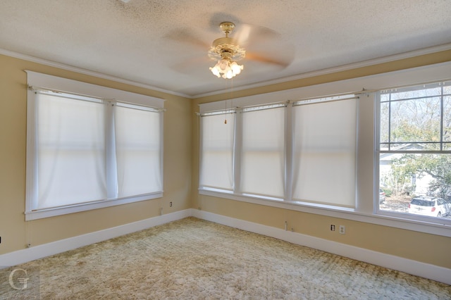 interior space with a ceiling fan