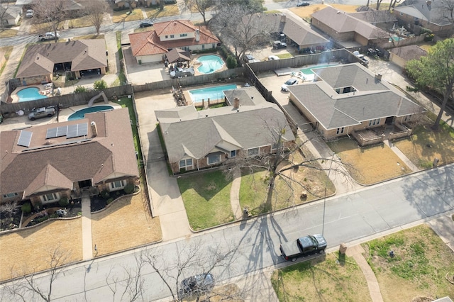 bird's eye view featuring a residential view