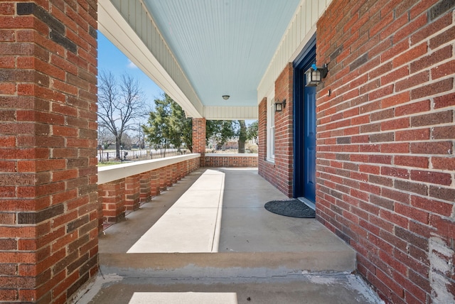 view of patio with covered porch