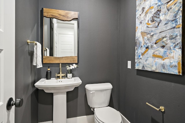 half bath with toilet