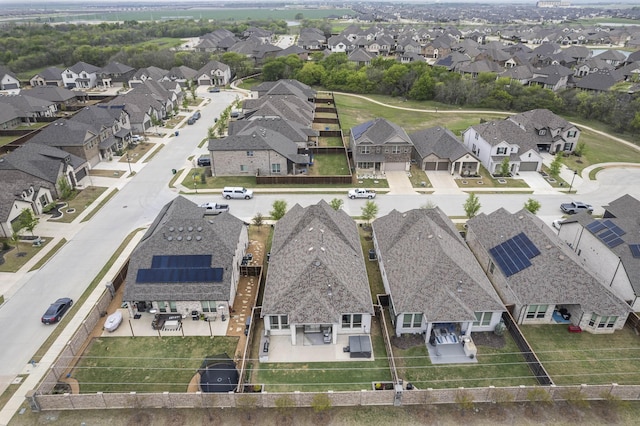 drone / aerial view featuring a residential view