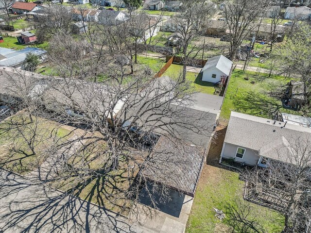 aerial view featuring a residential view