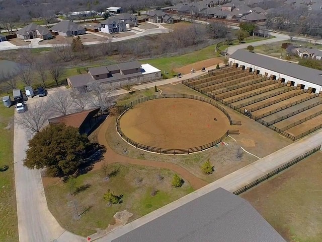 drone / aerial view with a residential view