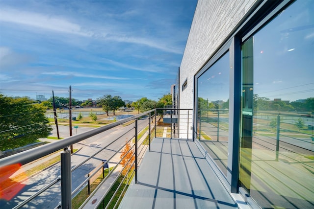 view of balcony