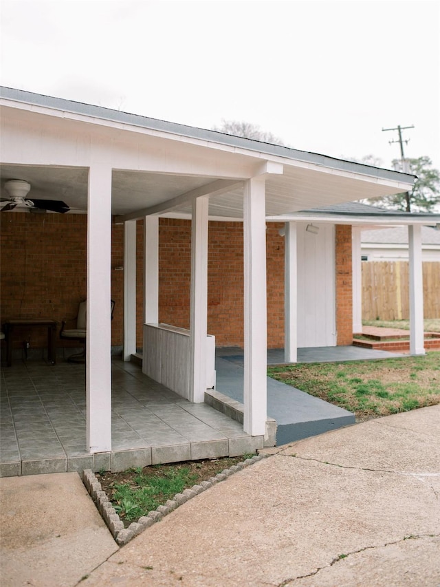 view of patio